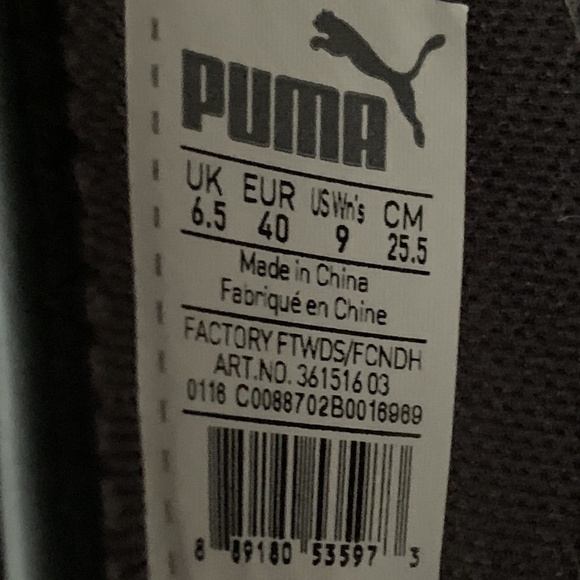 Puma Asha Alt 2 Ballet Flats Slip-On Shoes sz 9 Purplish-grey/Black - Picture 4 of 4